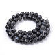 Natural Larvikite/Black Labradorite Beads Strands UK-G-S259-06-6mm-2