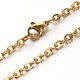 304 Stainless Steel Cable Chains Necklaces UK-NJEW-O058-13G-1