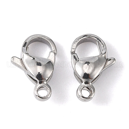 304 Stainless Steel Lobster Claw Clasps UK-STAS-M262-01-13mm-1