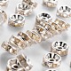 Iron Rhinestone Spacer Beads UK-RB-A009-8MM-S-1