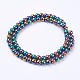 Non-magnetic Synthetic Hematite Beads Strands UK-G-S096-6mm-5-2