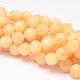 Natural Yellow Jade Beads Strands UK-G-UK0001-55-10mm-1