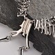 Alloy Dinosaur Bones Bib Necklaces UK-NJEW-F087-01A-5