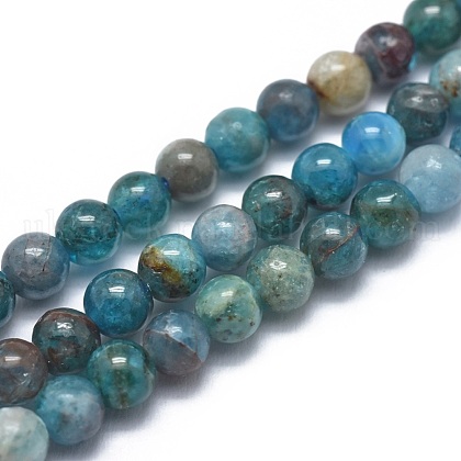 Natural Apatite Beads Strands UK-G-I254-08A-1