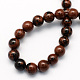Natural Mahogany Obsidian Round Beads Strands UK-G-S163-8mm-2