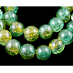 Crackle Glass Beads Strands UK-GGC12mm032Y-L-K-1