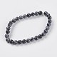 Natural Snowflake Obsidian Beads Strands UK-G-G515-6mm-01-2