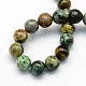 Natural African Turquoise(Jasper) Round Beads Strands UK-G-S181-10mm-2