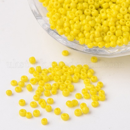 12/0 Opaque Colours Round Glass Seed Beads UK-X-SEED-A010-2mm-42-1