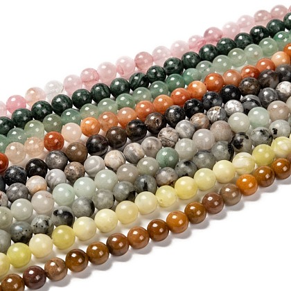 Natural Gemstone Beads Strands UK-G-F591-03M-8mm-1