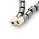 Trendy Men's Non-magnetic Synthetic Hematite Beaded Necklaces&nbsp;UK-X-NJEW-M002-13-3