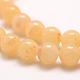 Natural Honey Jade Beads Strands UK-G-E380-05-6mm-3