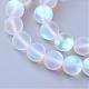 Synthetic Moonstone Beads Strands UK-G-R375-6mm-A13-1