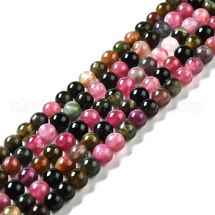 Natural Colorful Tourmaline Beads Strands UK-G-D467-B02-1