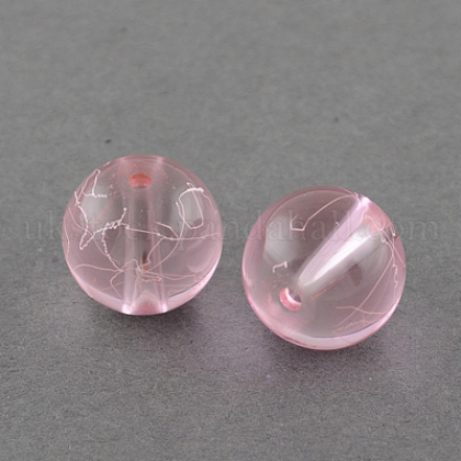Drawbench Transparent Glass Beads Strands UK-GLAD-Q012-10mm-02-K-1