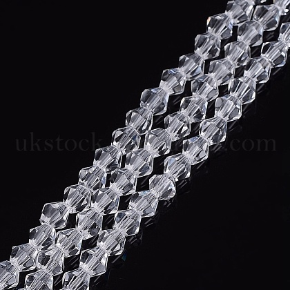 Imitation Austrian Crystal 5301 Bicone Beads UK-GLAA-S026-07-1