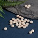 Natural Unfinished Wood Beads UK-WOOD-S651-8mm-LF-4