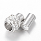 Alloy Rhinestone Magnetic Clasps&nbsp;UK-X-RB-K007-01-2