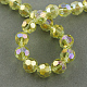 Electroplate Glass Beads Strands UK-EGLA-R016-6mm-23-1