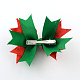 Christmas Theme Grosgrain Bowknot Alligator Hair Clips UK-PHAR-R167-06-K-2