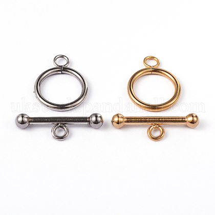 304 Stainless Steel Ring Toggle Clasps UK-STAS-L176-13-1