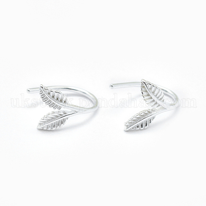 925 Sterling Silver Earrings UK-EJEW-F186-27S-1