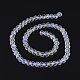 Electroplate Glass Beads Strands UK-GR10MMY-28-K-2