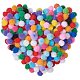10mm Multicolor Assorted Pom Poms Balls About 2000pcs for DIY Doll Craft Party Decoration UK-AJEW-PH0001-10mm-M-1
