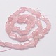 Natural Rose Quartz Beads Strands UK-G-M298-31-K-2