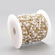 Handmade ABS Plastic Imitation Pearl Beaded Chains UK-CHC-S004-08G-3