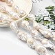 Natural Baroque Pearl Keshi Pearl Beads Strands UK-PEAR-Q015-017-4