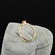 Real 18K Gold Plated Brass Cubic Zirconia Heart Ring UK-RJEW-EE0001-022G-5