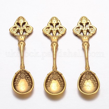 Tibetan Style Alloy Spoon Big Pendants UK-GLF10691Y-NF-1