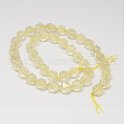 Natural Lemon Quartz Beads Strands UK-G-K066-16-10mm-1