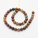 Round Natural Picasso Stone/Picasso Jasper Beads Strands UK-G-D624-10mm-2