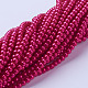 Glass Pearl Beads Strands UK-HY-4D-B57-3