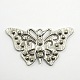 Scarf Accessories Alloy Rhinestone Butterfly Pendant Scarf Bail Sets UK-DIY-X0094-5