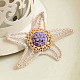 Starfish/Sea Stars Lace Brooches UK-X-JEWB-N0001-038-2