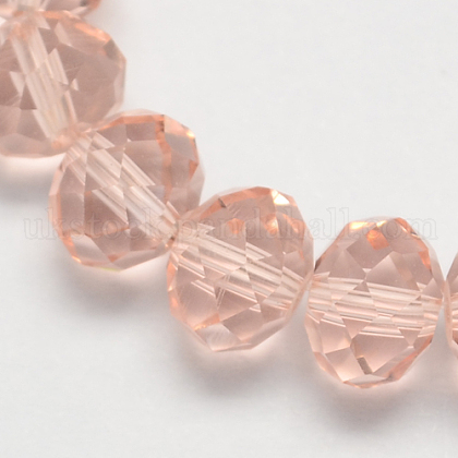 Handmade Imitate Austrian Crystal Faceted Rondelle Glass Beads UK-X-G02YI0F2-1
