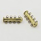 4-strands Brass Slide Lock Clasps UK-X-KK-Q357-1-1