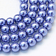 Baking Painted Pearlized Glass Pearl Round Bead Strands UK-HY-Q003-6mm-09-1