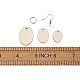 Yilisi DIY Unfinished Wooden Pendant Earring Making Kits UK-DIY-YS0001-17-7