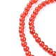 Natural Carnelian Beads Strands UK-G-C076-4mm-2A-3