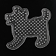Dog ABC Pegboards used for DIY Fuse Beads UK-DIY-S002-07-1