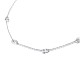 TINYSAND 925 Sterling Silver Interlocking Chain Necklaces UK-TS-N320-S-3