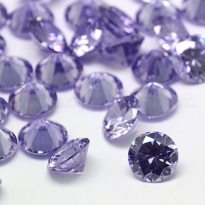 Diamond Shape Grade A Cubic Zirconia Cabochons UK-ZIRC-M002-8mm-004-K-1