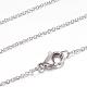 304 Stainless Steel Cable Chain Necklaces UK-STAS-G083-72P-1