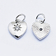 Brass Micro Pave Cubic Zirconia Charms UK-RB-I078-67P-NR-2