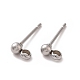 304 Stainless Steel Ear Stud Components UK-STAS-F227-18A-P-2