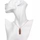 Bullet Synthetic Goldstone Pointed Pendant Necklaces UK-NJEW-BB00024-07-5